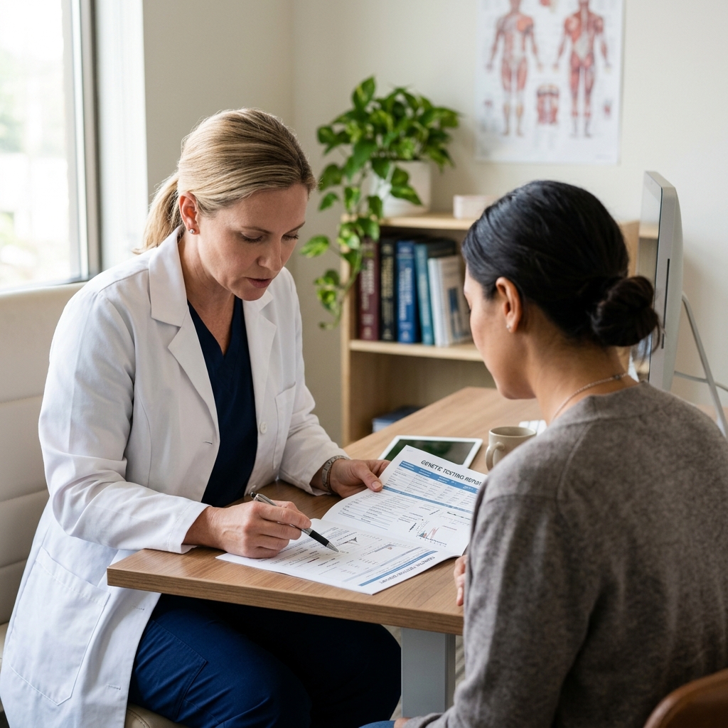 personalized medicine Homestead — doctor with genetic test report — by Tu Clinica Hispana